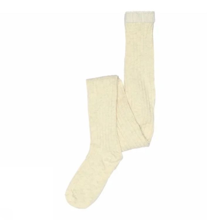 Cotton rib tights 499 crememelang