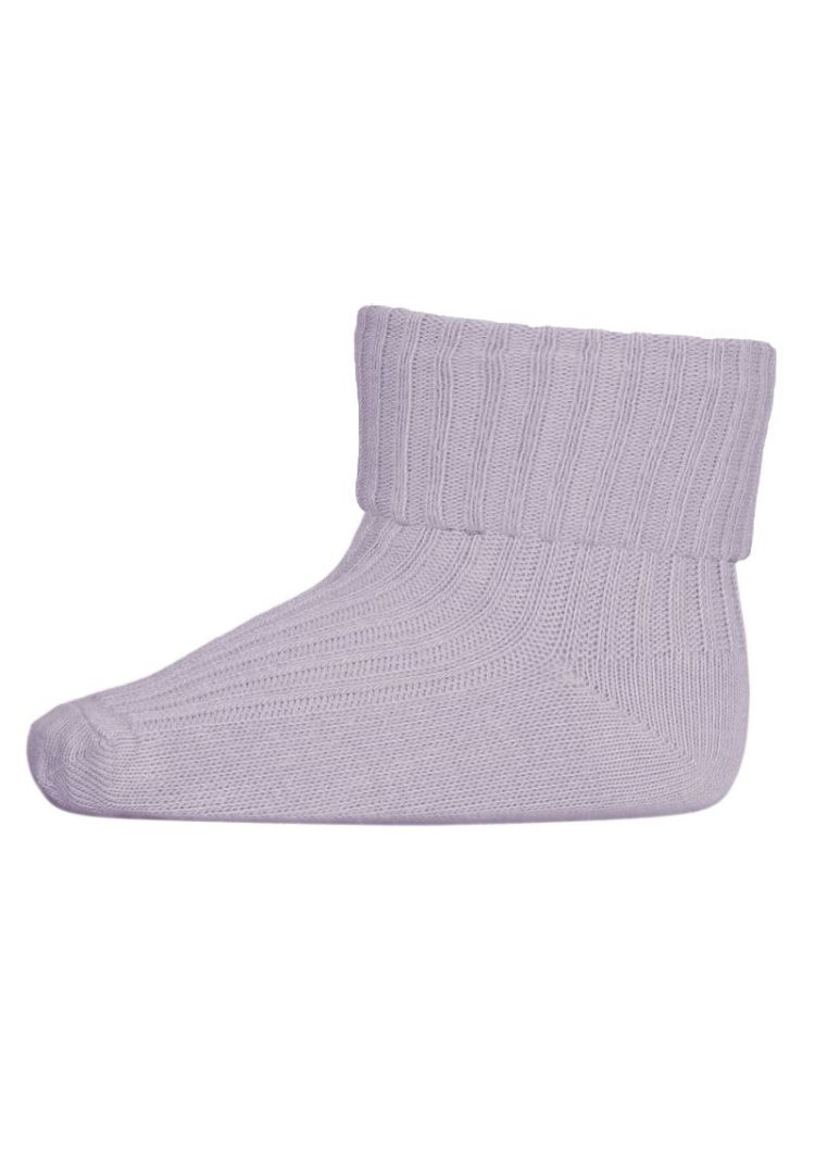 cotton rib baby socks 1022 lavender s