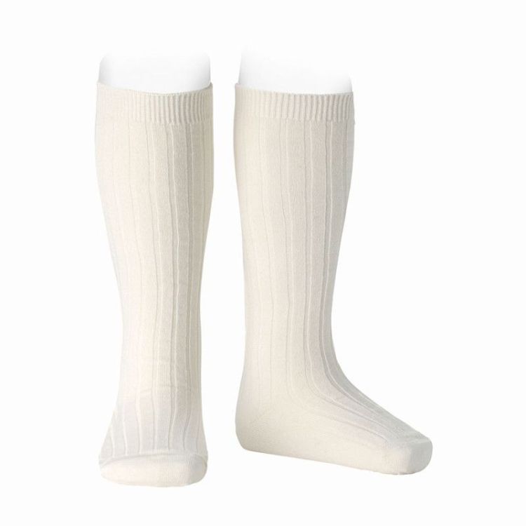 Merino rib knee socks 913 beige
