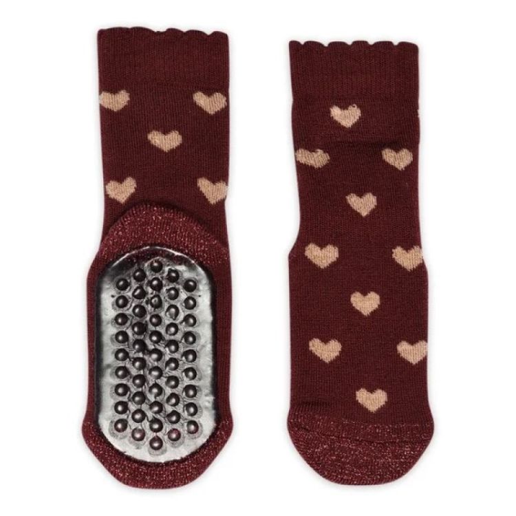 rosalia socks anti-slip 1451 Wine Red